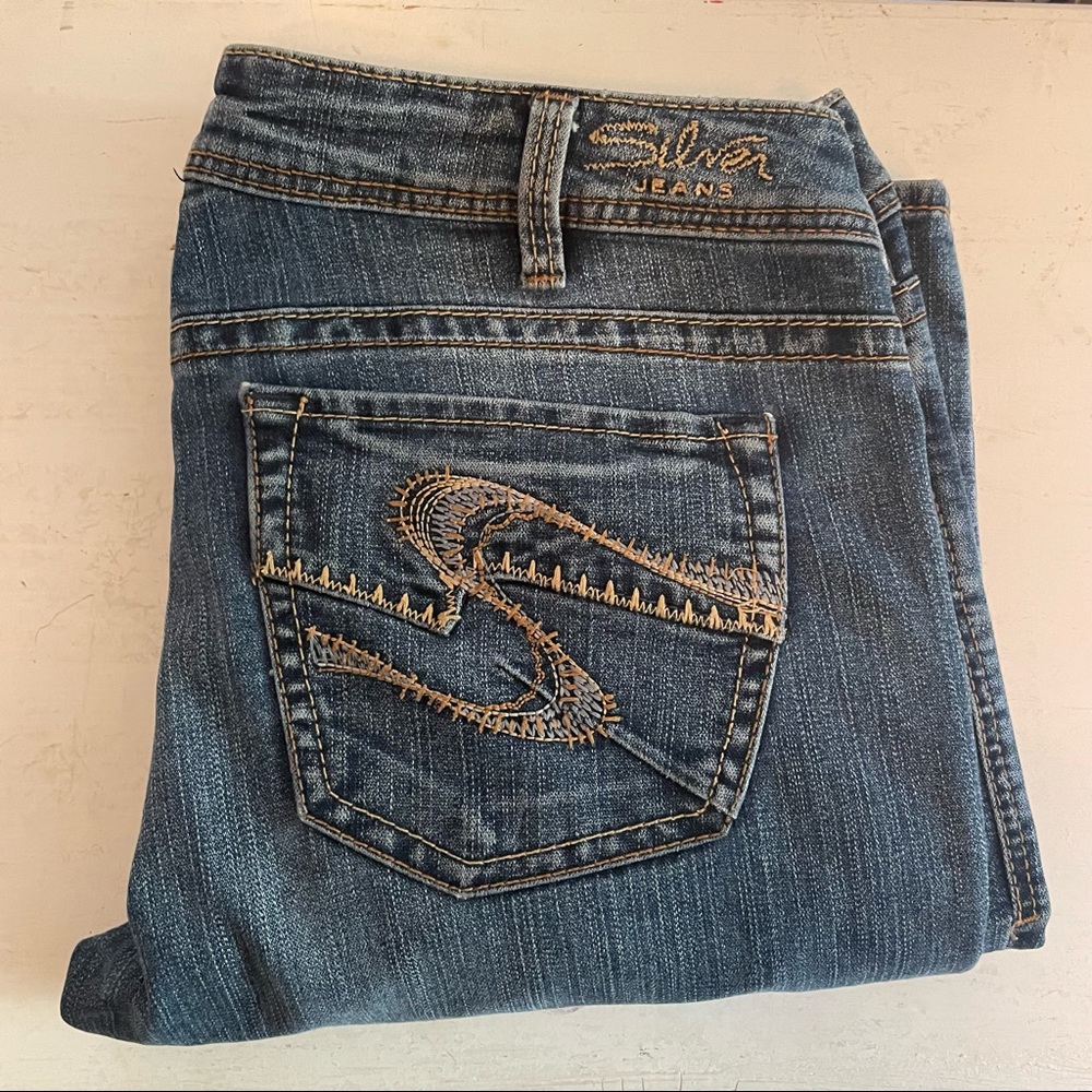 SILVER JEANS Dark Wash Toni Bootcut Denim Jeans Size 32